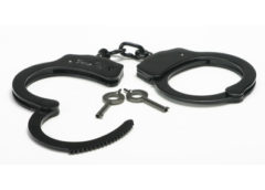 Black Steel Handcuffs