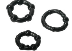 Black Performance Erection Rings - Packaged