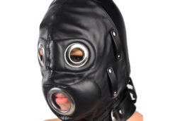 Total Lockdown Leather Hood - SmallMedium