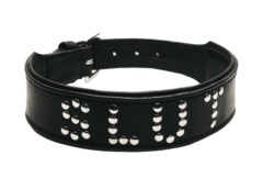 Studded Leather Slut Collar