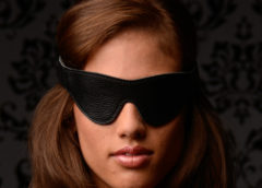 Onyx Leather Blindfold