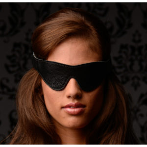 Onyx Leather Blindfold