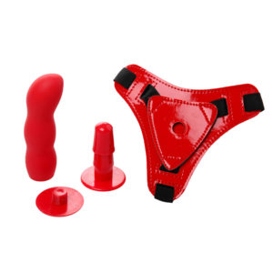 Red Hot Strap-On Harness Set
