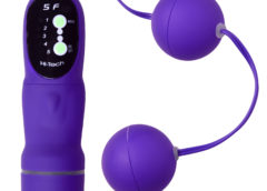 5 Function Purple Vibrating Pleasure Beads