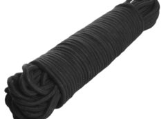 96 Foot Cotton Bondage Rope - Black