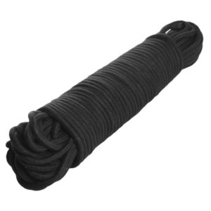 96 Foot Cotton Bondage Rope - Black