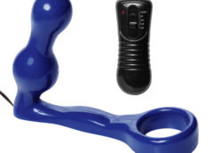 The Spire Quattro Vibrating Cock Ring with Anal Plug