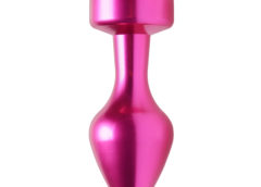 Solitaire Gem Accented Aluminum Anal Plug