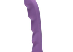 Bumpy Purple Silicone Strap On Harness Dildo