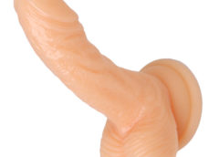 Silicone 4 Inch Realistic Suction Cup Mini Dildo- Flesh