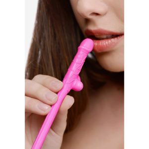 Penis Sipping Straws 10 Pack - Pink