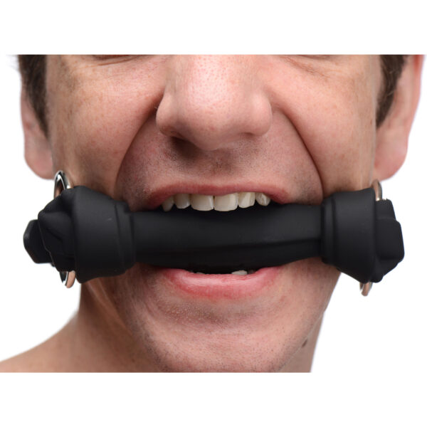 Silicone Bone Gag - Black