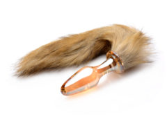 Fox Tail Glass Anal Plug