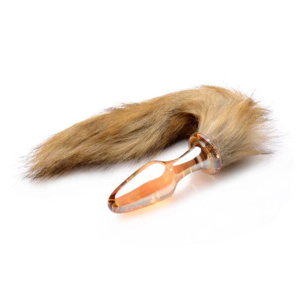 Fox Tail Glass Anal Plug