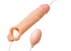 Realistic Ejaculating Penis Enlargement Sheath- Packaged