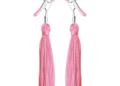 Tickle Me Pink Nipple Clamp Tassels