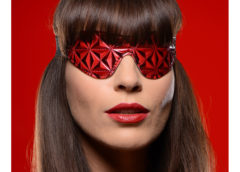 Crimson Tied Full Blackout Embossed Blindfold