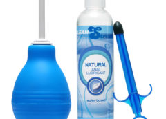 Easy Clean Enema Bulb and Lube Launcher Kit