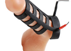 Power Cage Silicone E-Stim Cock and Ball Sheath