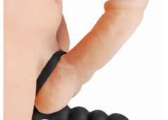 Double Fun Cock Ring with Double Penetration Vibe