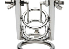 Stainless Steel Urethral Spreader CBT Chastity Cage