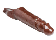 Really Ample Penis Enhancer Sheath- Brown