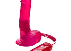 Vibrating Jelly Dildo- Violet