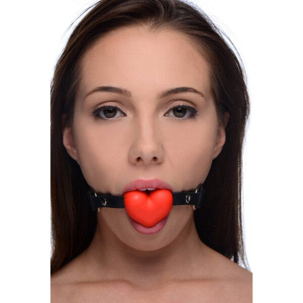 Heart Beat Silicone Heart Shaped Mouth Gag