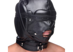 Bondage Hood with Breathable Ball Gag