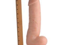 The Forearm 13 Inch Dildo with Suction Base Flesh