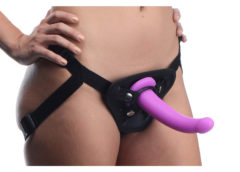 Navigator Silicone G-Spot Dildo with Harness