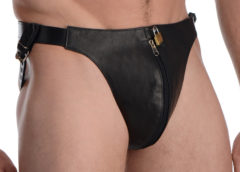 Spiked Leather Confinement Jockstrap