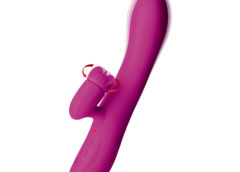 Pleasure Petal Silicone Rabbit Vibrator with Rotating Petals