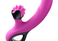 G-Spin Silicone Vibrator with Spinning Clitoral Stimulator