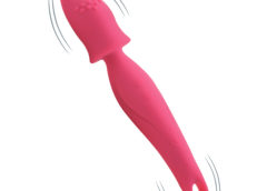 Dual Diva 2 in 1 Silicone Massager- Pink