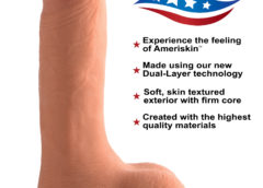 7 Inch Ultra Real Dual Layer Suction Cup Dildo- Medium Skin Tone