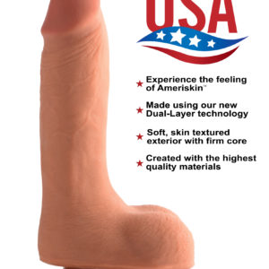 7 Inch Ultra Real Dual Layer Suction Cup Dildo- Medium Skin Tone
