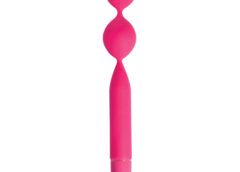 Double Vibrating Silicone Kegel Weight- Pink