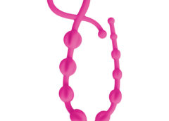 Hearts n Spurs Silicone Anal Beads- Pink