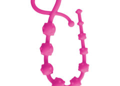 Hearts n Studs Silicone Anal Beads - Pink