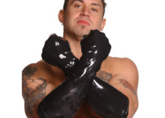 Mens Large Elbow-Length Gloves