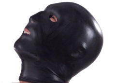 Black Hood with Eye Mouth and Nose Holes