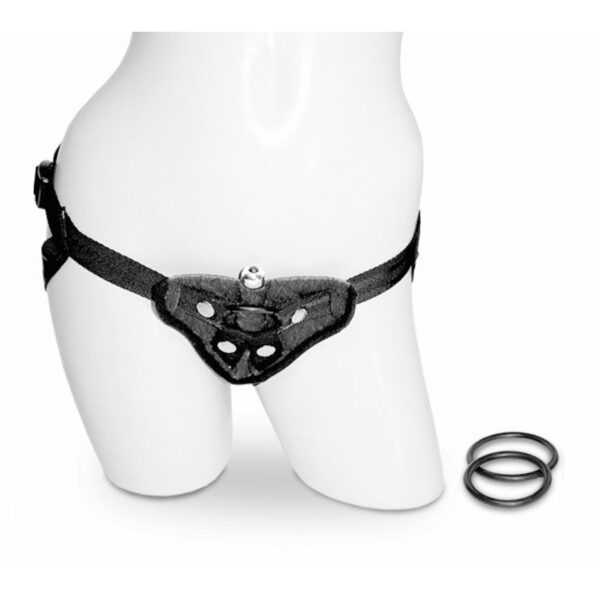 Vibrating Velvet Harness