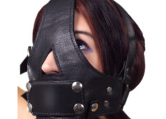 Strict Leather Bishop Head Harness with Removable Gag