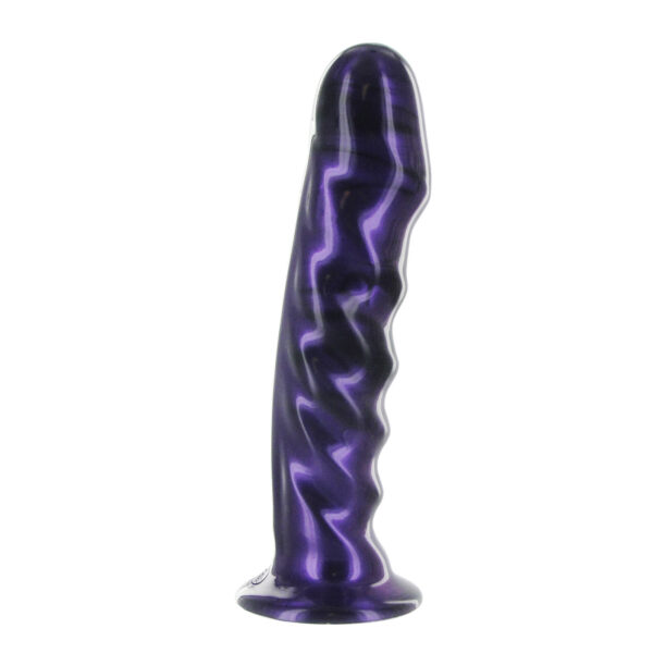 Echo Silicone Vibrating Dildo - Purple