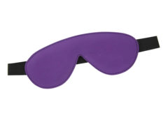 Blindfold Padded Leather - Purple and Black