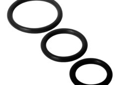 Trinity Silicone Cock Rings Black