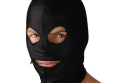 Spandex Zipper Mouth Hood with Eye Holes