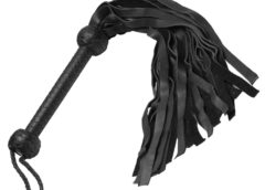 Strict Leather Flogger- Black