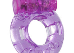 Purple Orgasmic Vibrating Cockring - Packaged